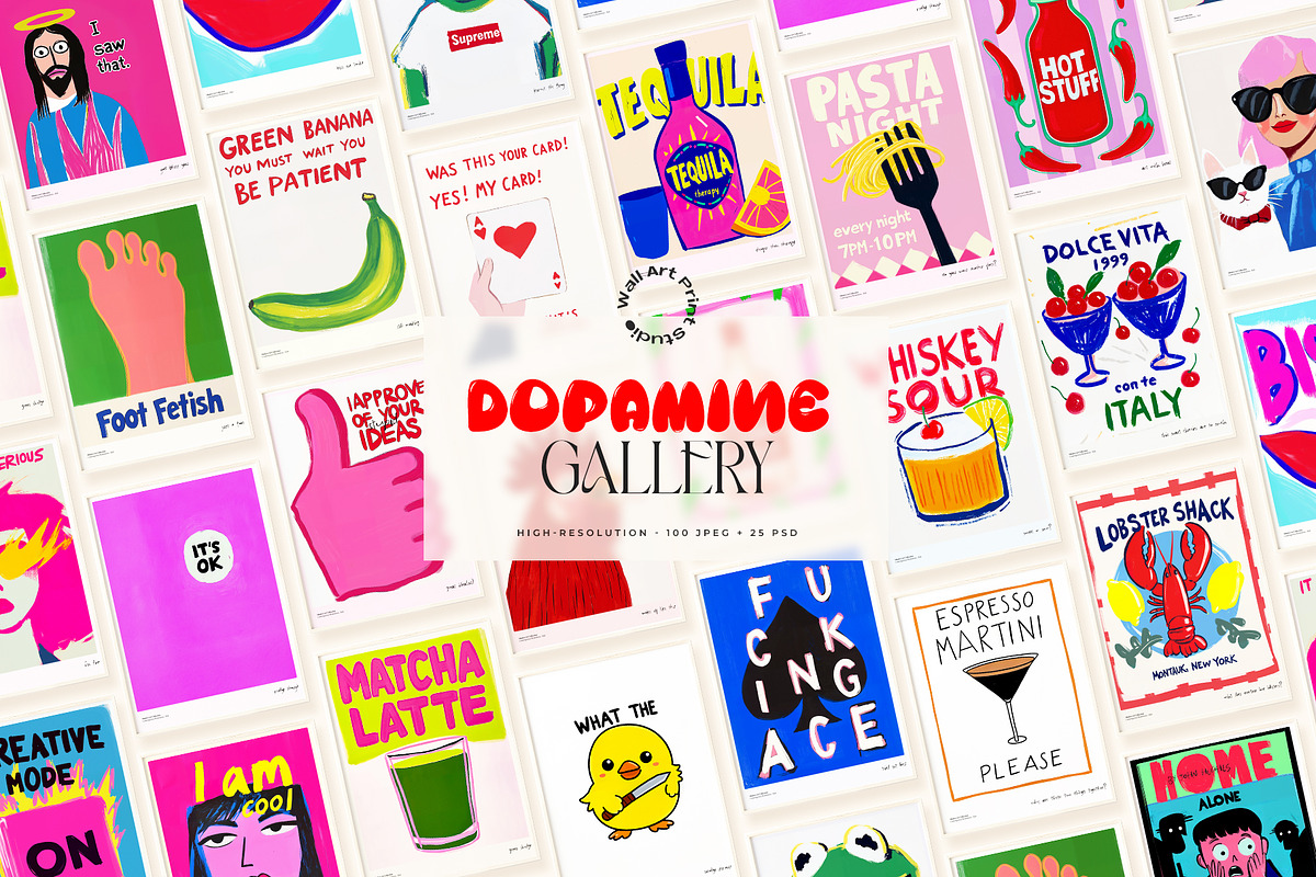 Dopamine Gallery 2, a Graphic by Wall Art Print Studio (Photo 1 of 14)