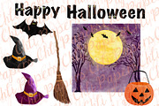 Halloween Girls Clipart, Witches PNG, an Illustration by chilipapers (Thumbnail 4 of 4)