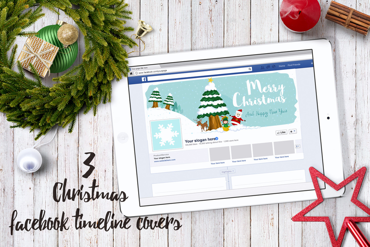 Christmas Facebook Timeline Covers, a Templates & Theme by land art (Photo 4 of 9)