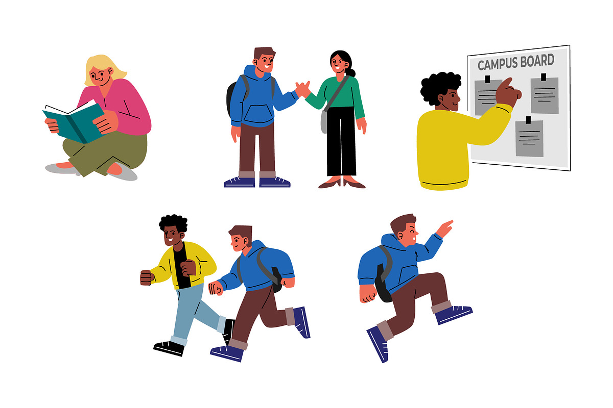College Study Activities Vol. 1, a Person Illustration by SLAB! Design (Photo 2 of 3)
