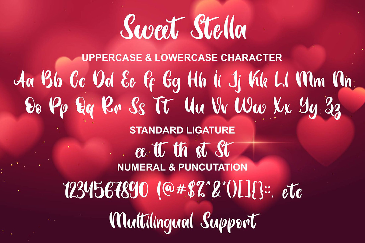 Sweet Stella | Handwritten Font, a Handwritten Font by esamaradany (Photo 7 of 8)