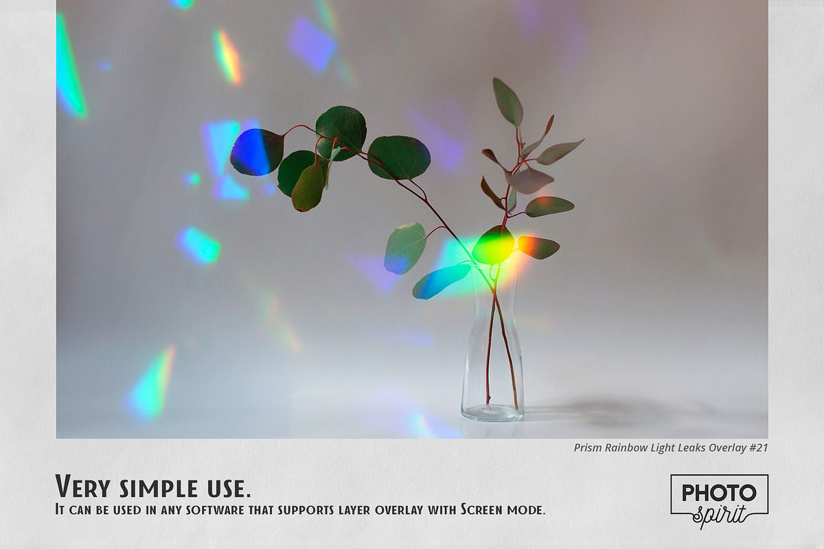 Prism Rainbow Light Leaks Overlays, a Brushes & More by PhotoSpirit (Photo 6 of 8)