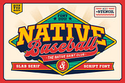 Native Baseball - Font Duo, a Slab Serif Font by The Native Saint Club (Thumbnail 1 of 16)