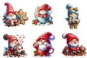 Winter Hot Cocoa Gnomes Clipart, an Illustration by Designworld (Thumbnail 4 of 5)