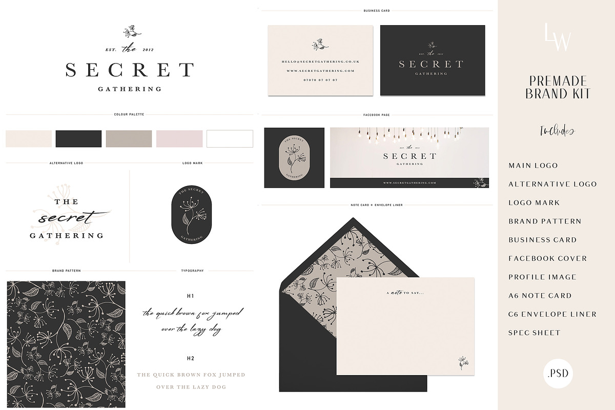 SALE! Premade Brand Kit Logo Design, a Branding & Logo Template by With Love Ethel (Photo 1 of 2)