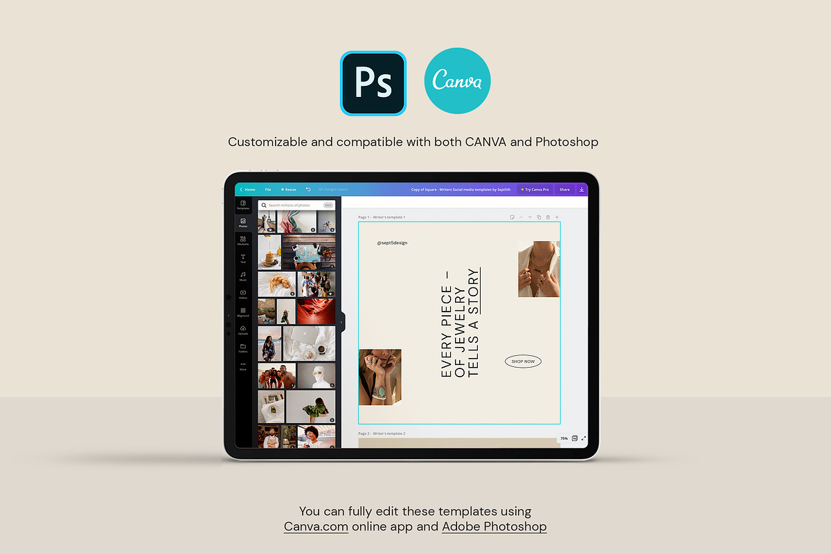 Online Stores Social Media Templates, a Social Media Template by September 5th (Photo 2 of 21)