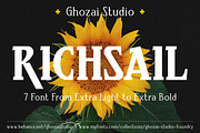 Richsail - Variable font, a Slab Serif Font by ghozai studio (Thumbnail 1 of 9)
