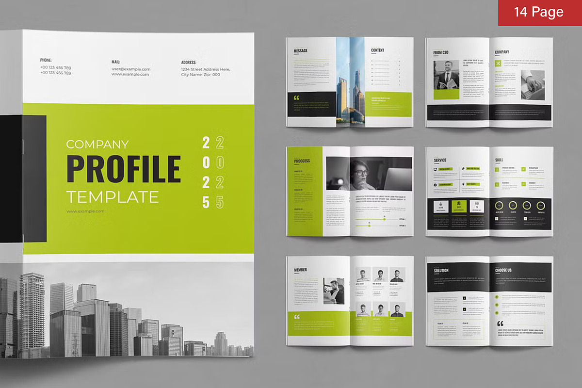 Company Profile Bundle, a Brochure Template by ContestDesign (Photo 11 of 24)