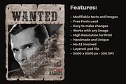 Old Wild West Wanted Poster Template, a Presentation Template by Giallo (Thumbnail 5 of 14)