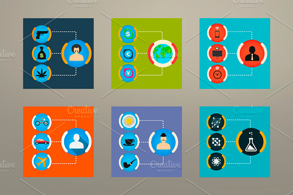 Icons Of People And Processes