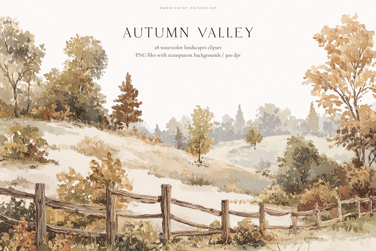 Autumn Valley Collection, a Seasonal Illustration by PeDe Designs (Photo 21 of 34)