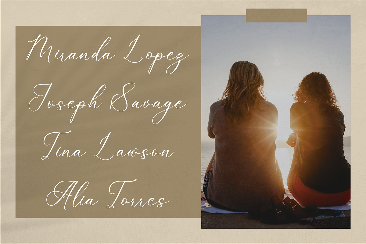 Alnetsia Montenela Luxury Script, a Script Font by Storytype Studio (Photo 7 of 15)
