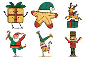 Playful Christmas Clipart, an Illustration by Daily.Designs (Thumbnail 3 of 5)