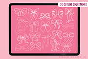 Coquette Bow Procreate Brush Set, a Brush Add-On by AngelfishCreative (Thumbnail 6 of 10)