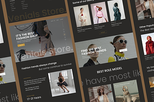 Venials - Fashion Shop Landing Page