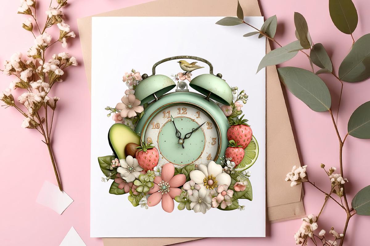 Watercolor Summer Clipart Set, an Illustration by SinaCreation (Photo 6 of 9)