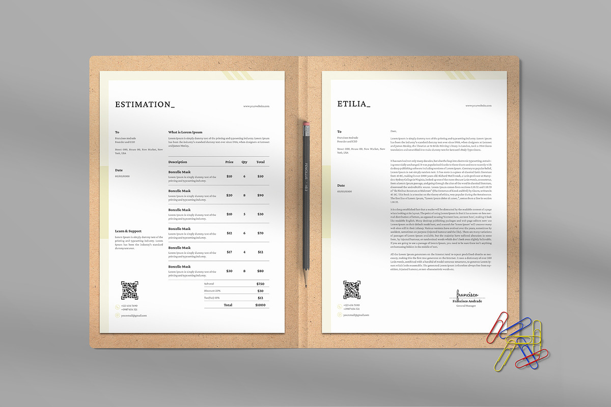 Business Stationery Template Pack, a Stationery Template by Design Zone (Photo 4 of 6)
