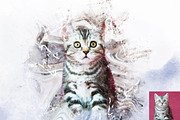 Pet Portrait Watercolor Art Generato, an Action Add-On by Studio Retouch (Thumbnail 3 of 12)