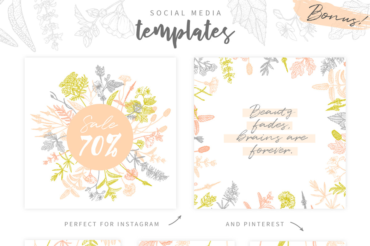 Herbalitica Vol.2 Flower Set, a Healthcare Illustration by eclosque (Photo 8 of 12)