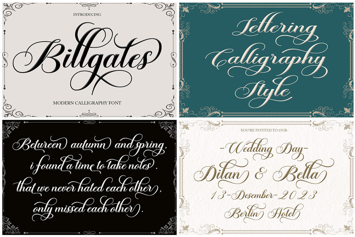 The Modern Calligraphy Font Bundle, a Script Font by Has_rizal (Photo 13 of 28)