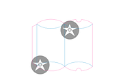 Pillow Shaped Box Template, a Print Template by Dieline (Thumbnail 2 of 2)