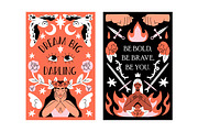Woman power boho cards, posters set, a Decorative Illustration by PaperTrident (Thumbnail 6 of 7)