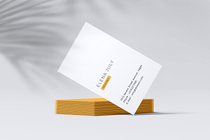 Portrait Business Card Mockup