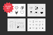 LOVECORE :: Linework flash set, an Object Graphic by V2.GRAPHICS (Thumbnail 3 of 9)