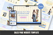 Stan Store Sales Page Canva Website, a Landing Page Template by GlamWebDesigns (Thumbnail 1 of 9)