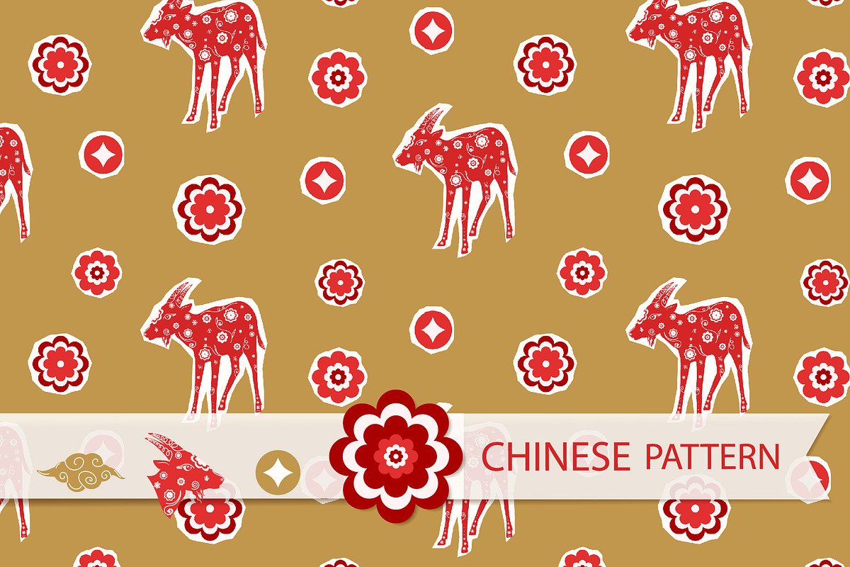 Goat Pattern, a Pattern Graphic by Groovy Arts (Photo 1 of 5)