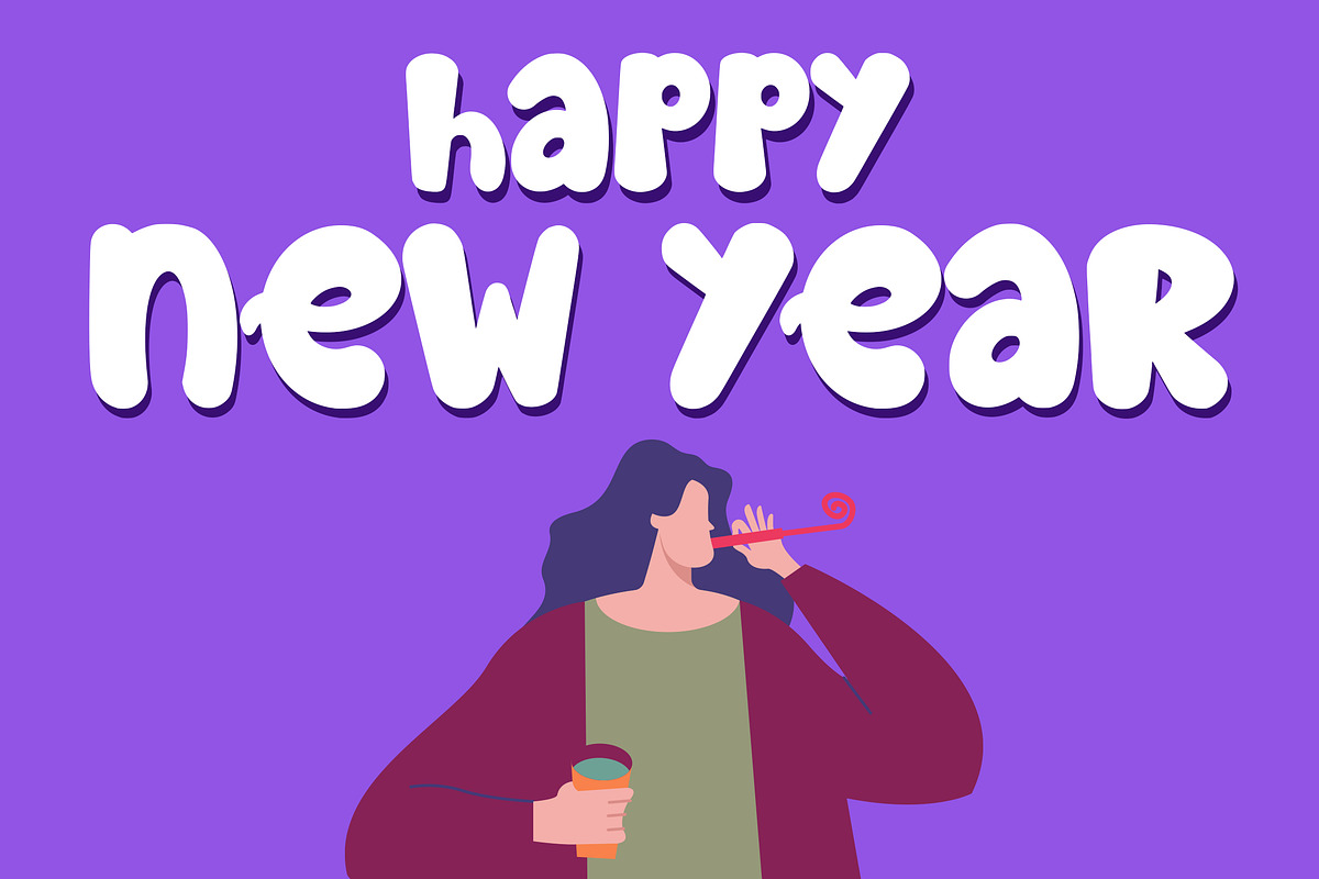 Party Tale, a Handwritten Font by HATFSTUDIO (Photo 2 of 8)