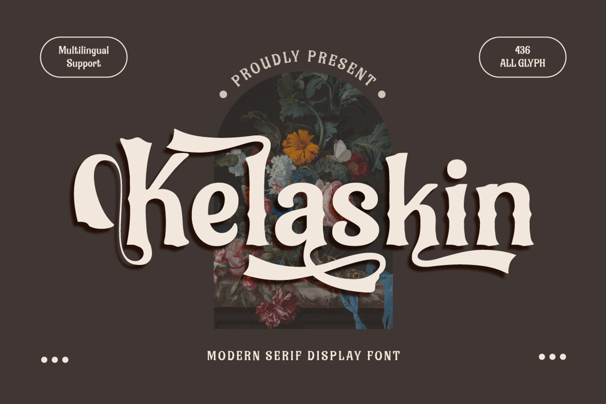 Kelaskin – Classic Serif font, a Serif Font by productype1 (Photo 1 of 13)
