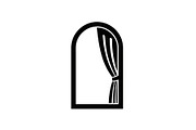 Window Curtain Silhouette Bundle, an Illustration by Creativeshirt (Thumbnail 36 of 51)