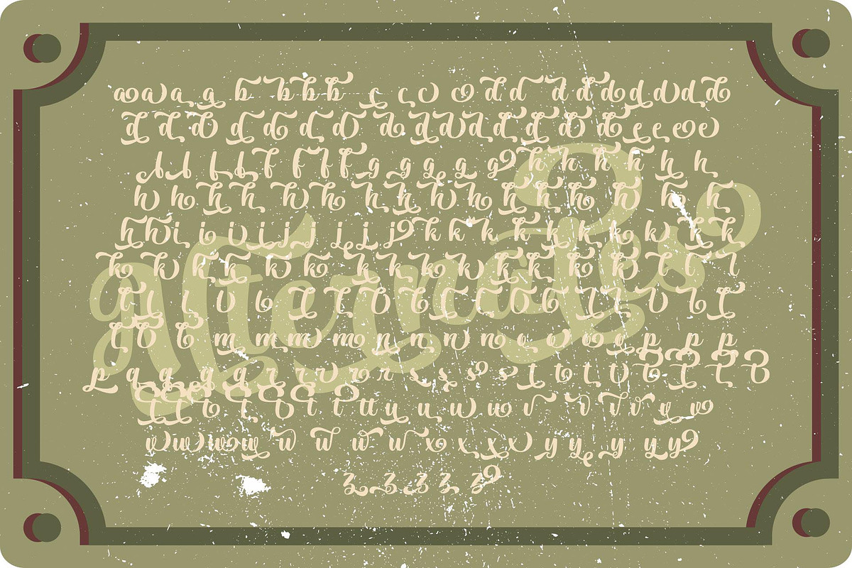 Pilopy Script | Layered Fonts, a Script Font by Astageni (Photo 8 of 9)