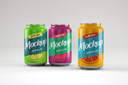 Soda Can Mockup Set, a Packaging Mockup by Deeplab (Thumbnail 7 of 17)