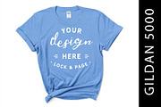 Female Gildan 5000 Mockup Bundle, a Shirt Mockup by lock and page (Thumbnail 11 of 15)