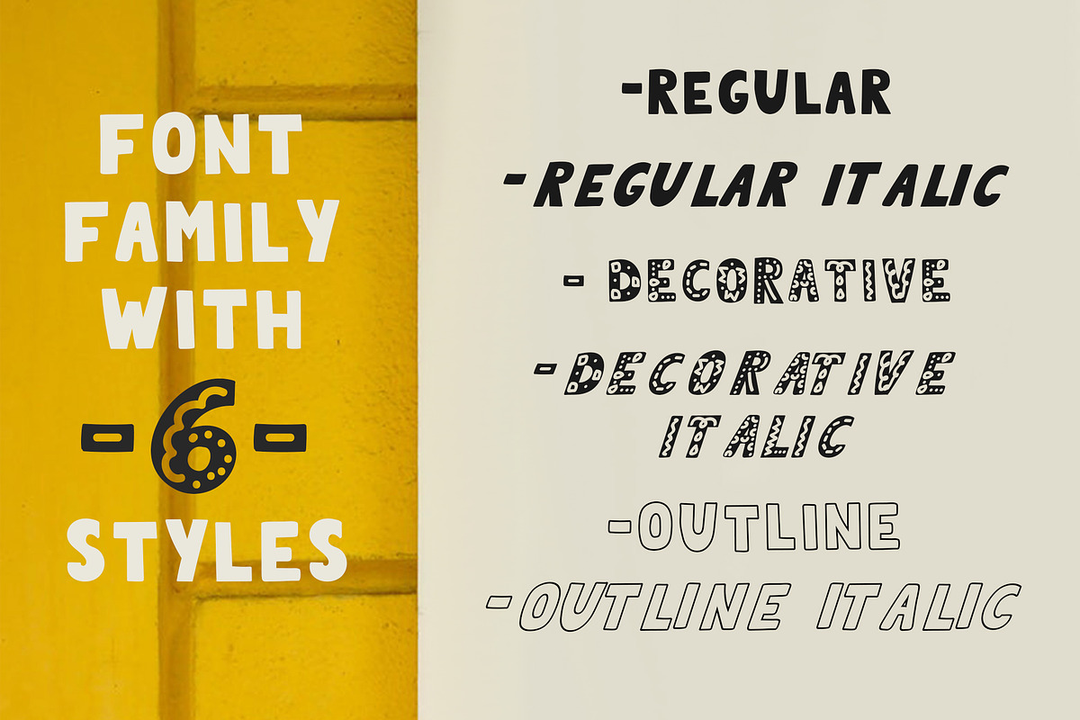 QUIRKY Playful Font Family preview 3