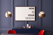Mockup poster with a dining table, a Print Template by FilL239 (Thumbnail 10 of 18)