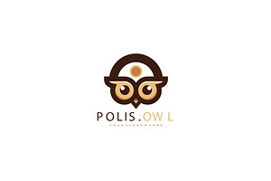 Cute Police Owl Logo Icon Animation