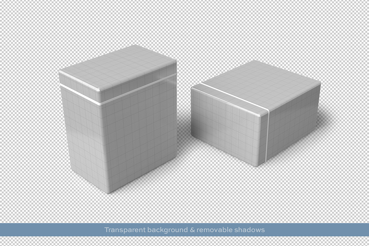 Rectangular Metal Tin Can Mockup, a Cups & Container Mockup by fisihsani (Photo 6 of 10)