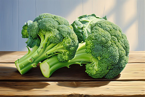 Illustration of green ripe broccoli, a Food & Drink Photo by AlyaAnd