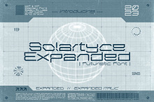 Solartyce Expanded - Futuristic Font