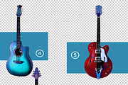 9 Guitars -Basso, Electric, Acoustic, an Object Graphic by Illusiongraphic (Thumbnail 3 of 4)