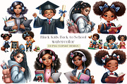 Black Kids Back to School - Clipart, an Illustration by DreamArtGraphic (Thumbnail 1 of 3)