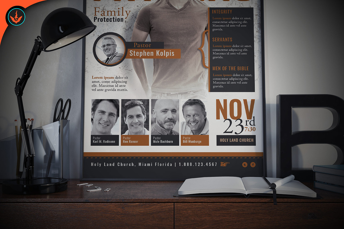 Fathers Church Conference Flyer, a Flyer Template by SeraphimChris (Photo 7 of 12)