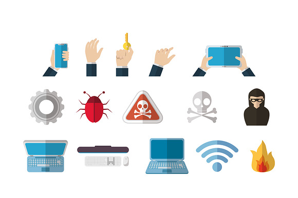 Internet Security Icon Set preview 2