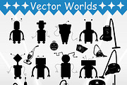 Vacuum Robot SVG, Vacuum Robot SVG, an Object Graphic by VectorWorlds (Thumbnail 2 of 3)