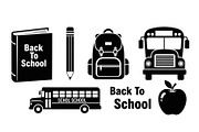 Back To School Silhouette Bundle, an Illustration by Designer_Momina (Thumbnail 46 of 51)