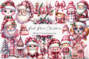 Pink Plaid Christmas Sublimation, an Illustration by Designworld (Thumbnail 1 of 5)