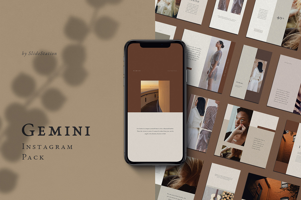 Gemini Instagram Pack, a Social Media Template by SlideStation (Photo 1 of 10)